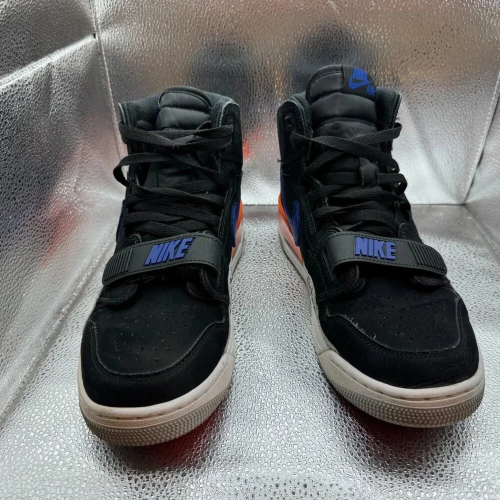 Size 10.5 Nike Air Jordan Legacy 312 Knicks Black Blue Orange Sneaker AV3922-048